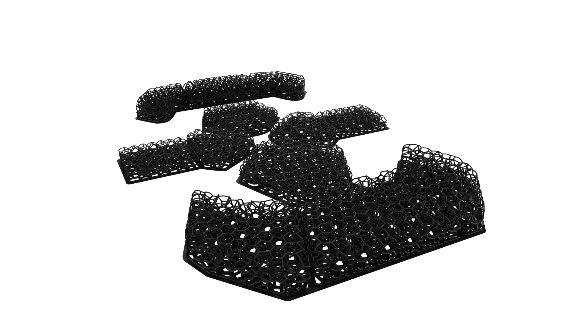 HHV Micro Lattice Helmet Pads (For ATE, FAST, MICH, ACH,ECH)