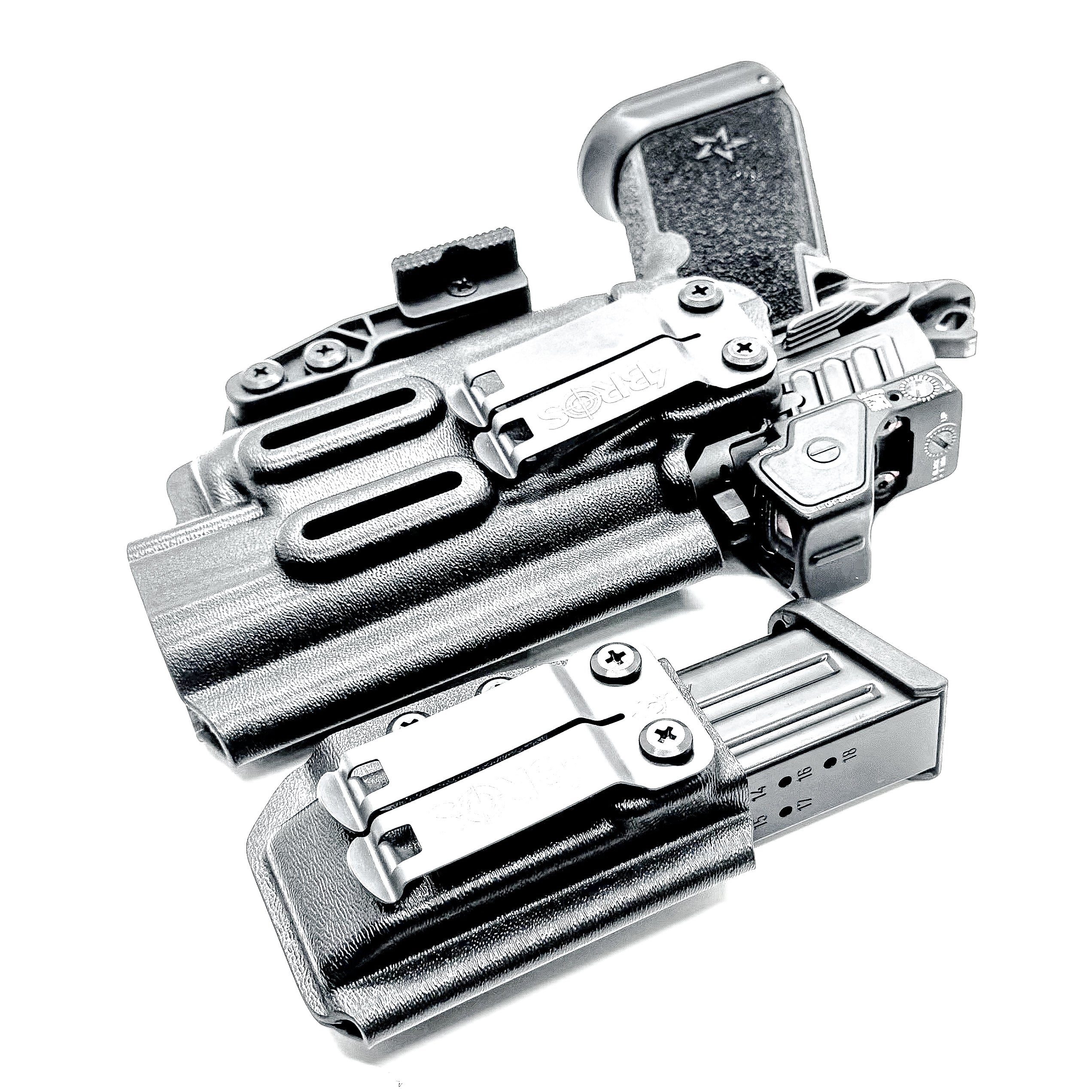 Staccato HD P4.5 & Surefire XC3 IWB Holster with Magazine Carrier Combo